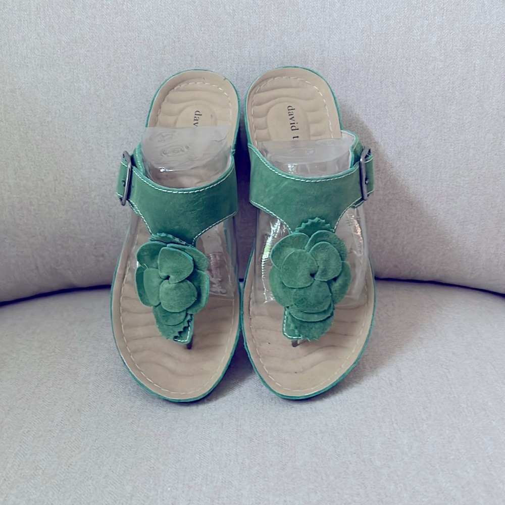 David Tate Suede Sandals